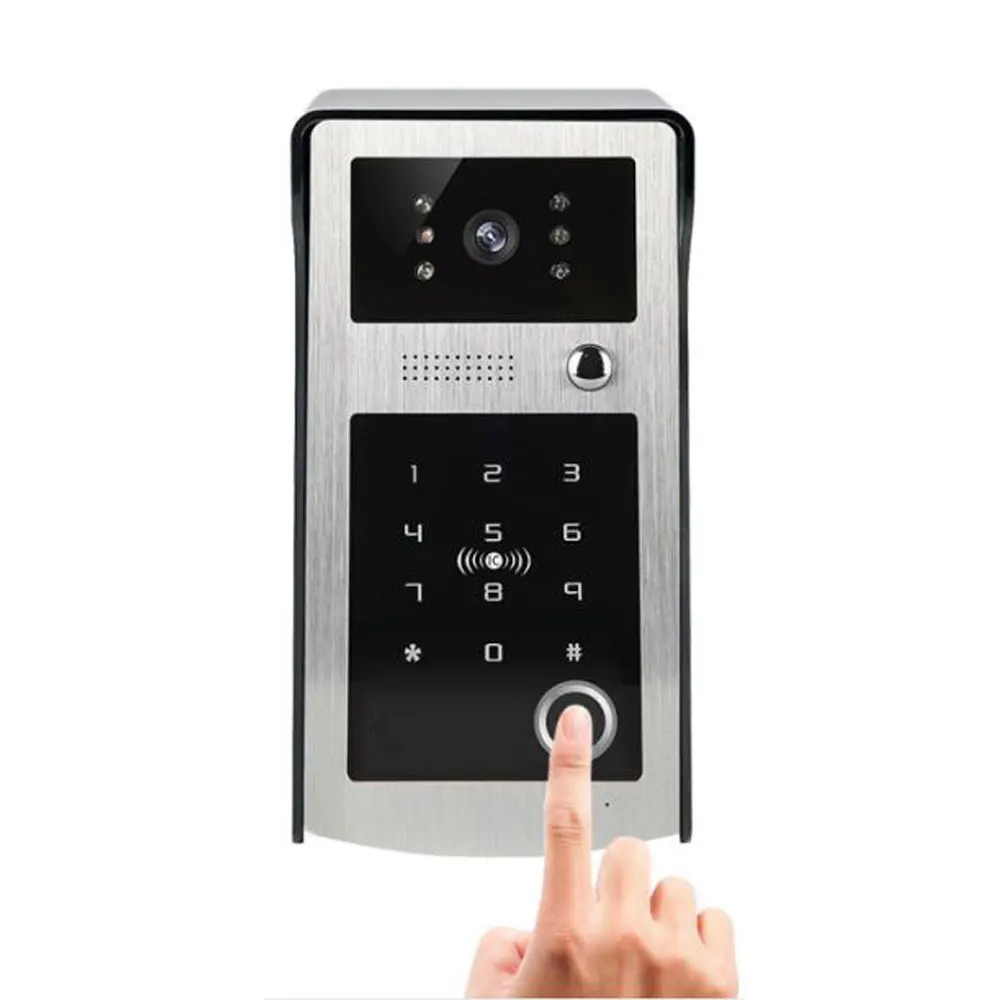 9inch Screen Tuya Wifi Video Intercom Door phone Record System Night Vision RFID Doorbell Camera Phone Remote Fingerprint Unlock