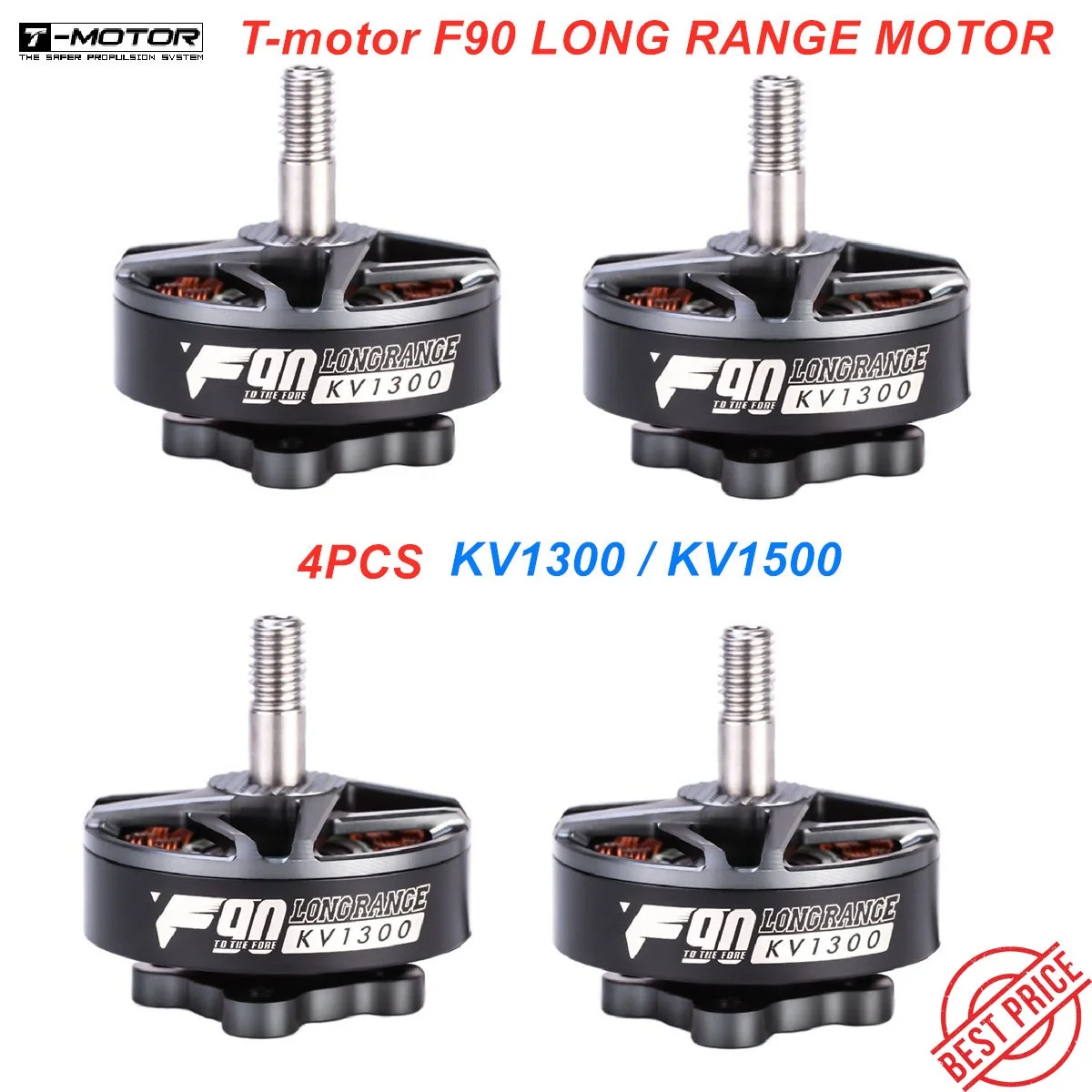 

4PCS T-motor F90 2806.5 KV1300 KV1500 5-6S Brushless Motor For 5/6/7inch FPV Freestyle Version RC Long Range Drones