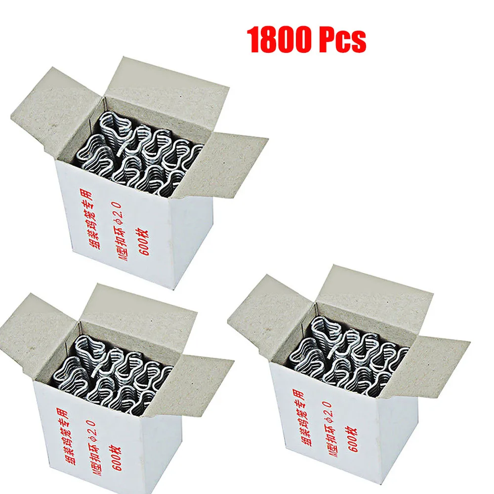 600 Pcs M Nail Cages Installed Chicken Duck Bird Dog Cage Clamp 2.0 Quail Tied Dove Cage Clamp Rabbit Staples Poultry Supplies