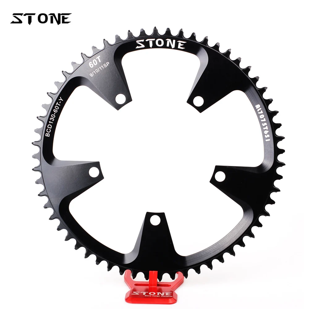 Stone Circle Chainring BCD 130mm 5 Bolts for Road Bike CX Cyclocross Brompton 3Sixty FNHON Folding Bike Chainwheel Chain Ring