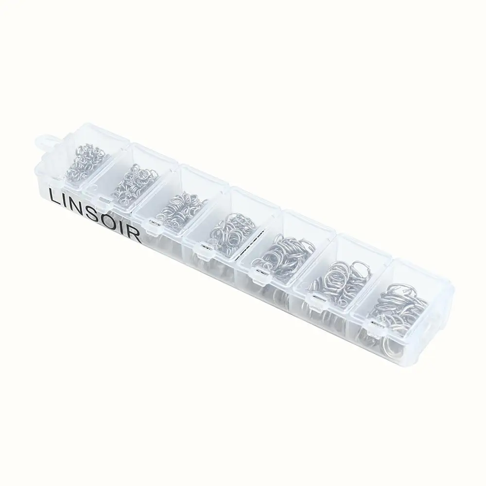 1Box 3-10mm Mixed Stainless Steel Open Jump Rings Split Rings Connectors For Diy Jewelry Making DIY Necklace Crafts Accessories image 4