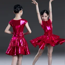 Girl Latin Dress for Girls Latin Dance Dress Competition Kid Ballroom Dancing Clothing Samba Children Cha Cha Tango Skirt