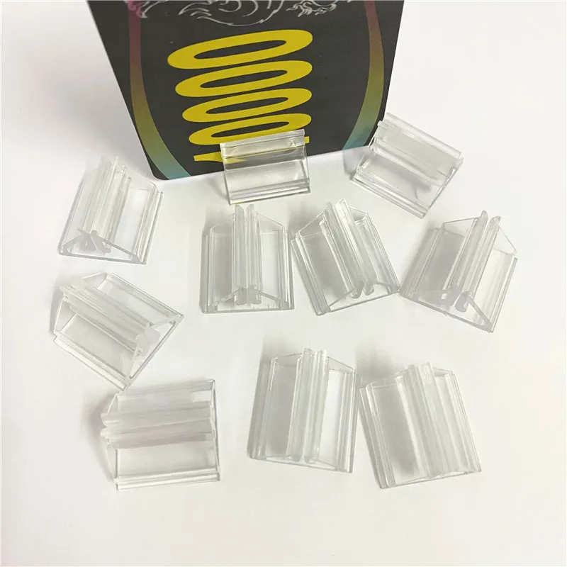 10/20/50 Pieces Plastic Cards Stand Unique Transparent Fixed Props for 1-1.5mm Paper Board Games Cards