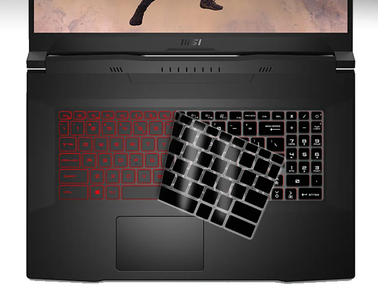 

For MSI GL76 Katana GF66 2021 MSI GL66 Pulse Katana GF76 Silicone Keyboard Cover Skin Gaming Laptop Protector