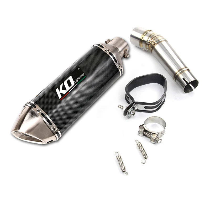 Slip-on Exhaust Set for Honda NC750X/A/S/N NC700 Motorcycle Mid Link Pipe 51mm Mufflers Removable DB Killer Escape Reserve Cat image 5