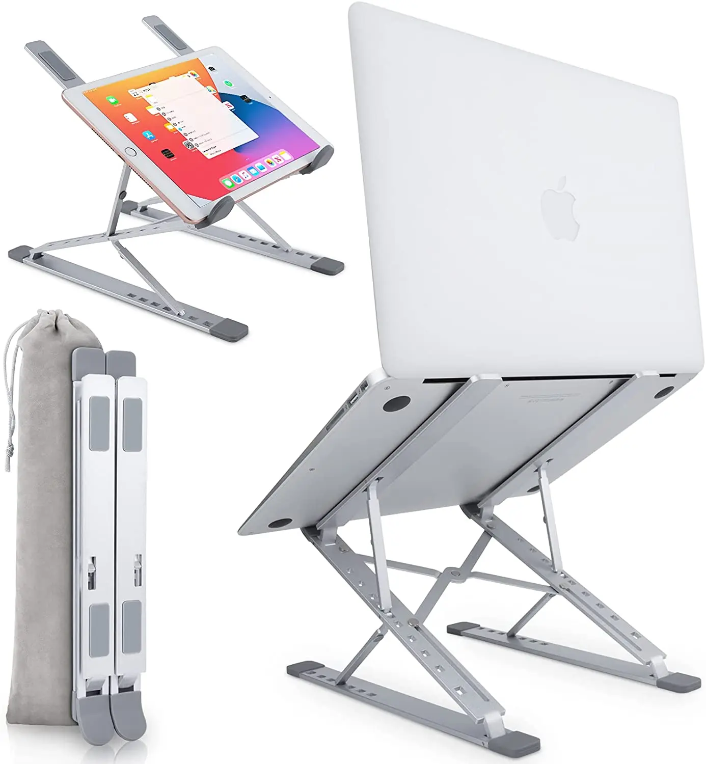 Aluminum Notebook Support Laptop Stand Bracket Base Macbook Pro Holder Computer Accessories Stand For Lap Top Portable Foldable