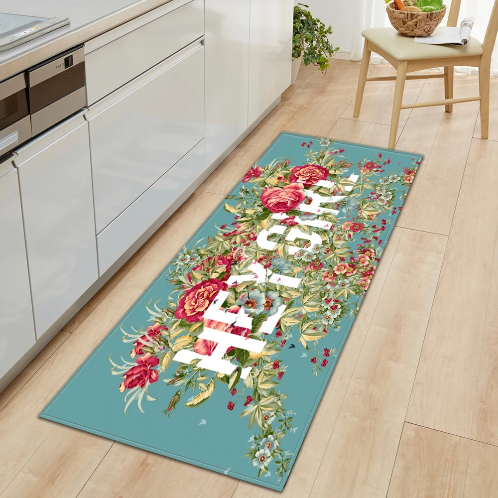 Alfombra antideslizante con patrón 3D para decoración del hogar, moderno felpudo largo para cocina, baño y sala de estar, decoración geométrica