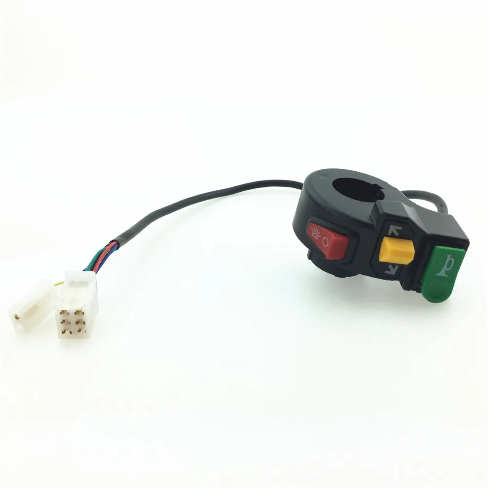 Electric vehicle combination switch tricycle button horn turn signal headlights three-in-one switch button