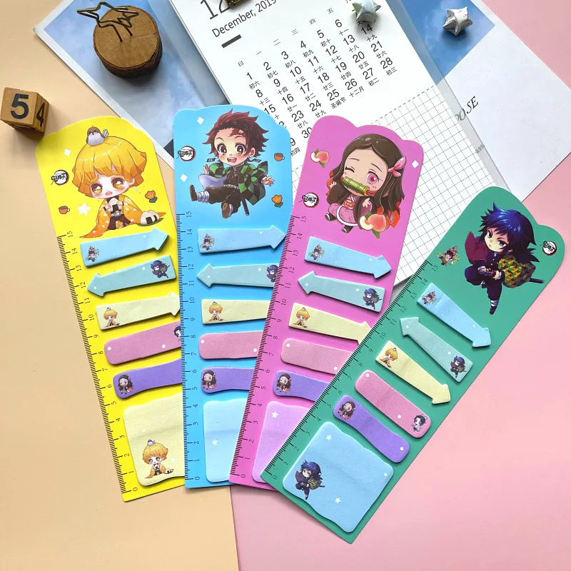 

40 pcs/lot New Demon Slayer Memo Pad Sticky Notes Cute N Times Stationery Label Notepad Bookmark Post school supplies