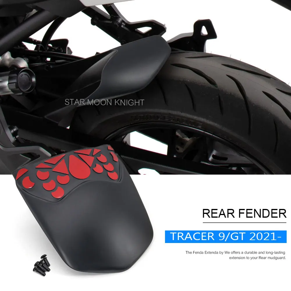 

Motorcycle Accessories Hugger Extension For Yamaha tracer 9 Tracer9 Tracer-9 GT 2021 - Rear Fender Mudguard Extender Mud Guard