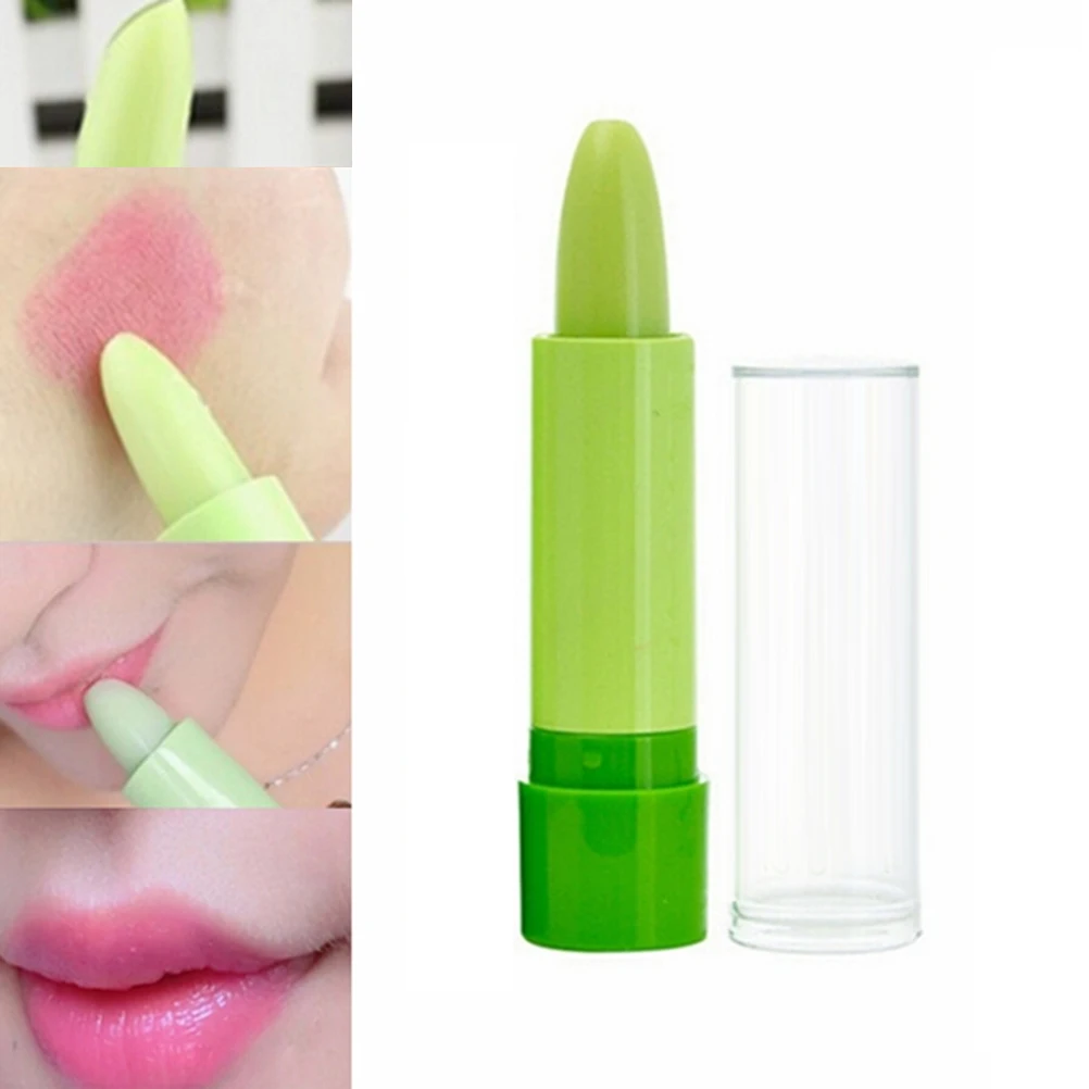 Magic Temperature Change Color Lipstick Moisture Green To Pink Lip Balm