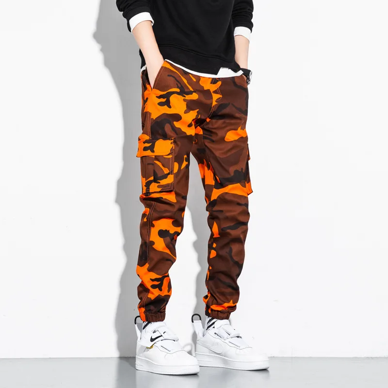 2022ผู้ชาย Camo Cargo กางเกง Mens Hip HopHarem กางเกงชาย Joggers กางเกงแฟชั่น Casual Streetwear กางเกง5XL 6XL 7XL