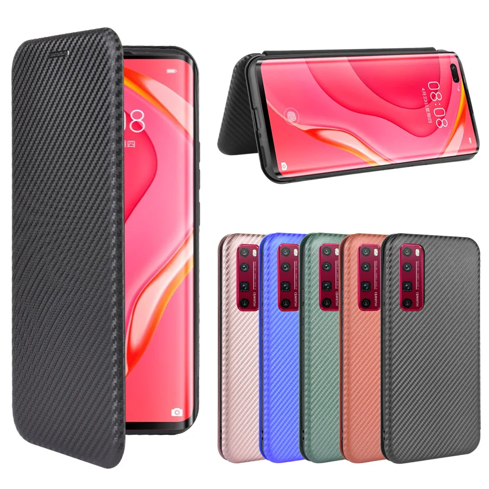 Sunjolly Case for Huawei Nova 7 Pro Wallet Stand Flip PU Leather Phone Case Cover coque capa Huawei Nova 7 Pro Case Cover