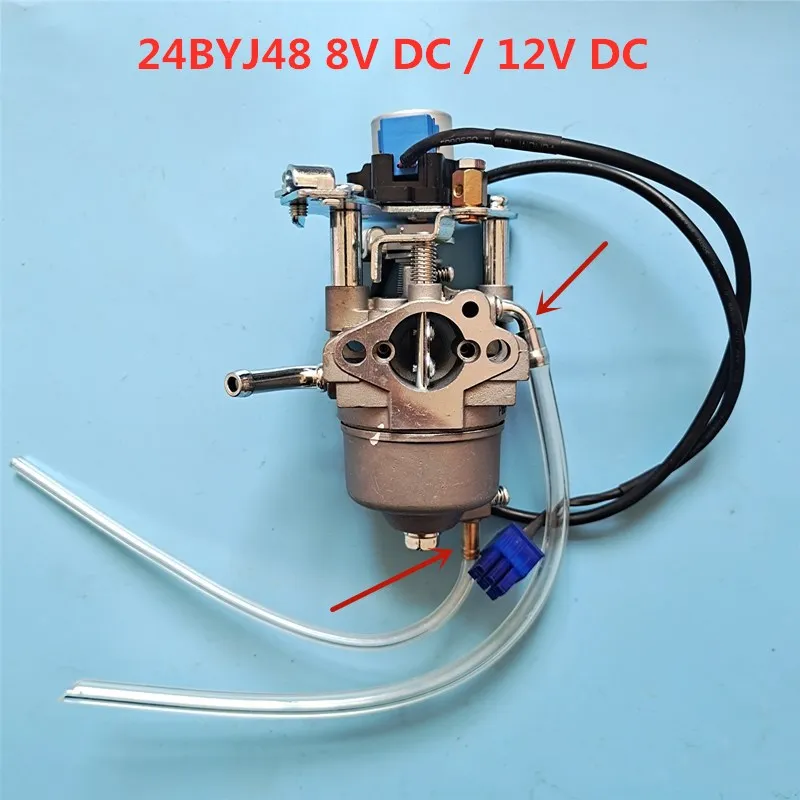 24BYJ48 Carburetor double tube / step motor 12V DC / 8V DC fits Yamaha MZ80 148F 144F inverter generator carburettor genset