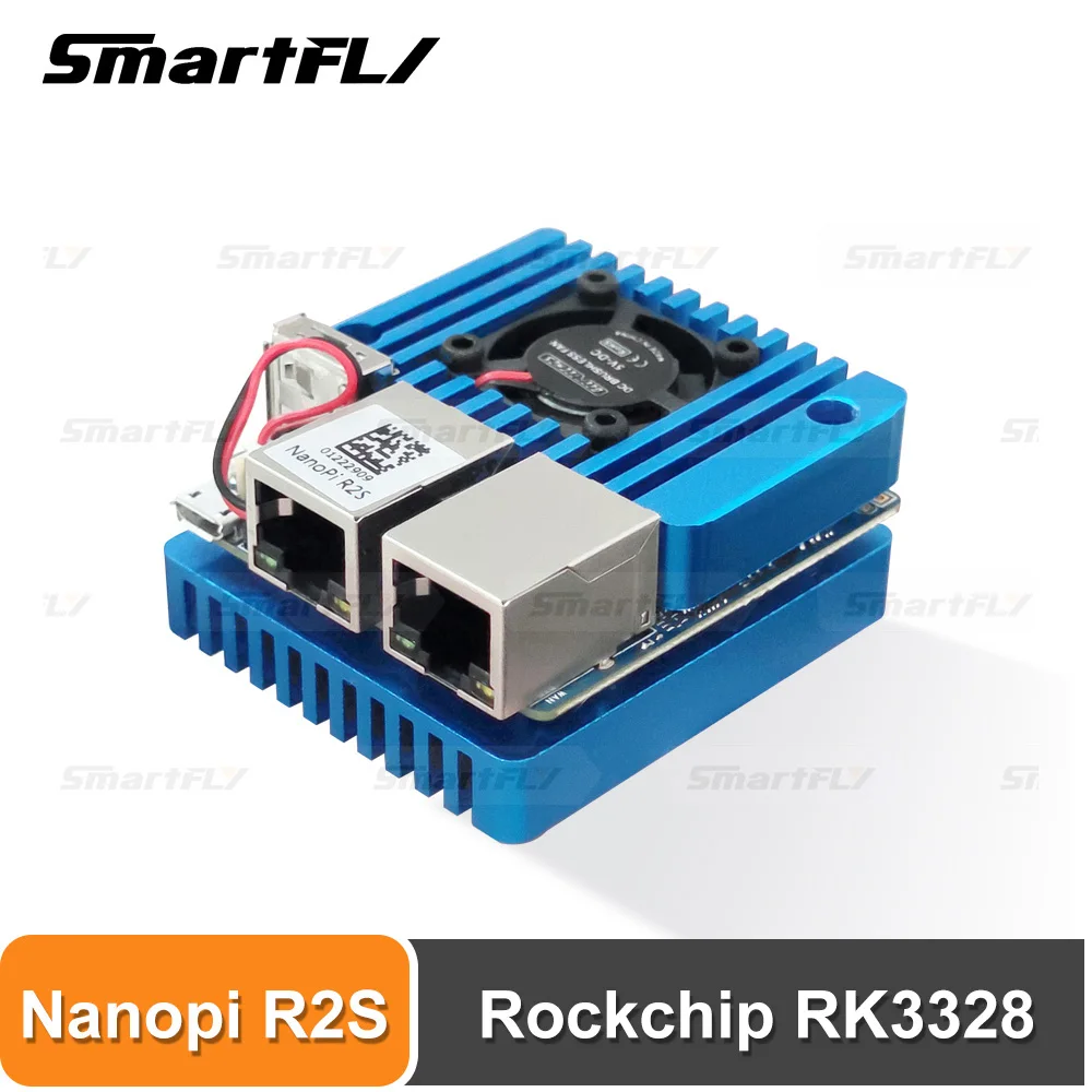 FriendlyElec Nanopi R2S Mini Tragbare Reise Router OpenWRT mit Dual-Gbps Ethernet Ports 1GB DDR4 Basierend in RK3328 soc für IOT