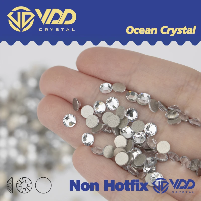 VDD 001 Crystal  Non-hotfix Rhinestones Ss3-ss50 Dmc Flatback Applique Crystal Stones Nail Art Accessories Decoration Diy