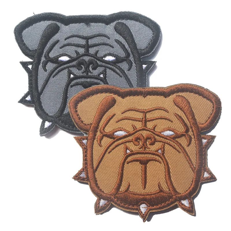 Bulldog PVC K9 Distintivo Ricamato Cane di Pecora di Lavoro Servizio di Formazione Toppe E Stemmi Militare Distintivi E Simboli Patch per il