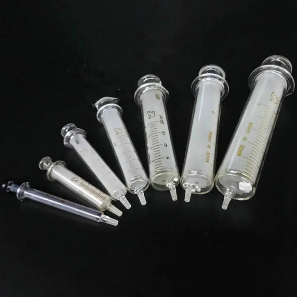 1pcs to 10pcs 1/2/5/10/20/30/50/100/120ml Disposable Glass injection syringe, Liquid Syringe  transfer pipette without Needle