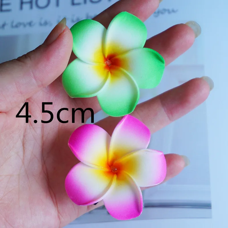 Artificial Flower Hairpins Wedding Bridal Hair Clip For Woman Hawaiian Plumeria Foam Headdress Holiday Seaside Headwear Gifts