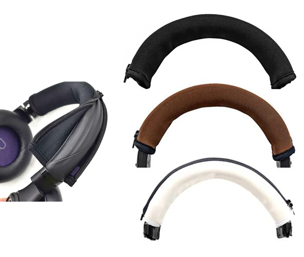 Headphone Zippered Headband Head Cushion Top Cover Replacement For Corsair Virtuoso RGB Wireless SE Headset Spare Parts 