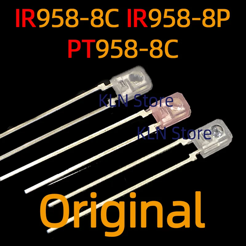 50pcs IR958-8C IR958-8P PT958-8C Infrared Emitting Diode Photodiode DIP-2 IR958 IR958 PT958 original