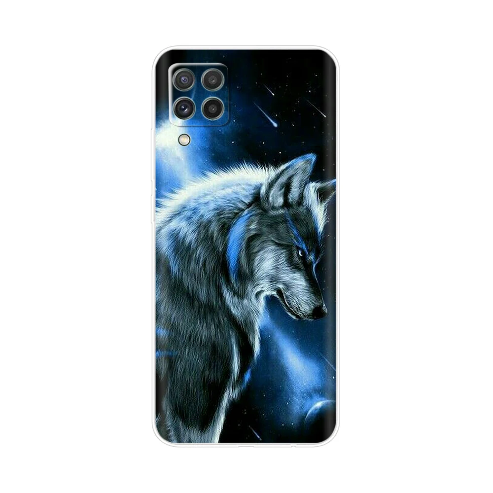 シリコーン電話ケース三星銀河 M32 ケースソフトカバーサムスン M32 M 32 4 グラムソフト TPU 電話バックカバーフル 360 保護