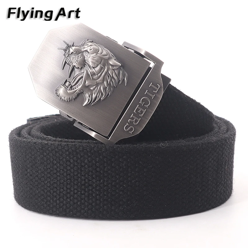 

Men&Women Canvas belt Fashion Men Free tiger High Quality military men belt Army tactical belts for Men Best Canvas Jeans Belt