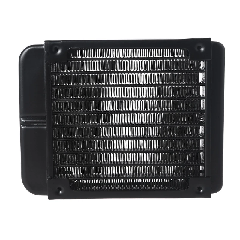 HXBE DIY Liquid Cooling System High-Density Fins 10-Row Tubes Aluminum Radiator for Computer Water Cooling System 120mm/4.72\