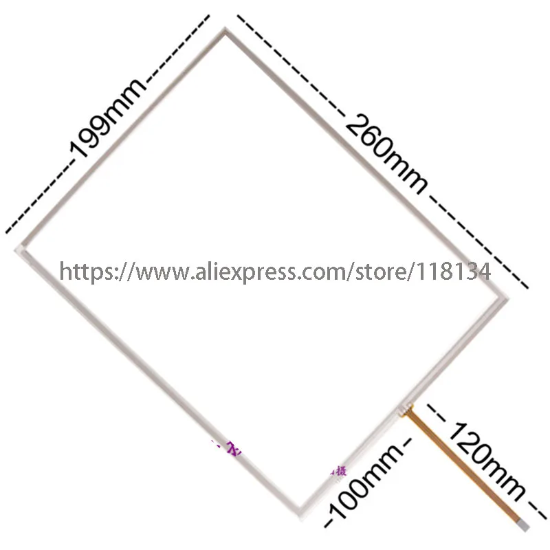 

New 1201 170 ATTI 12.1inch 4wire 260mm*199mm 1201-170 ATTI Touch Screen Glass Digitizer Touch Panel