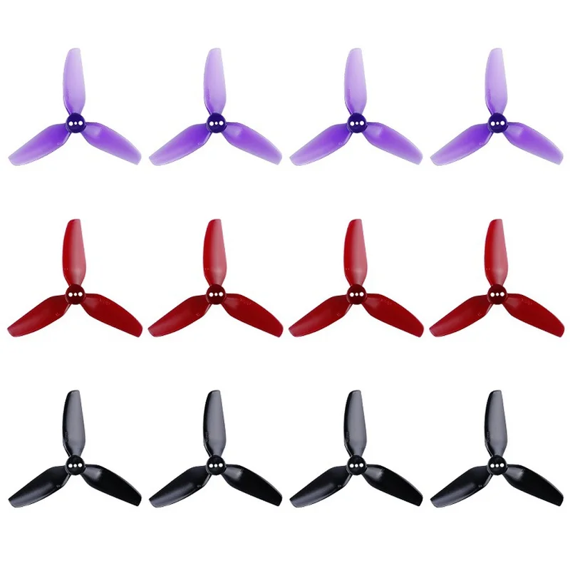 HQ Durable Prop T3X3X3 T3x4x3 3-Blade 3 / 4 Inch Propeller FPV High Efficiency for RC Helicopter  Drone