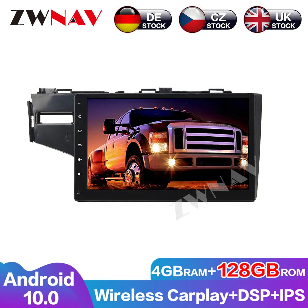 ZWNAV 4+128GB Android 10 8 Core With DSP For HONDA FIT 2014-2015 Car radio video player Multimedia GPS navigation No dvd 2 din