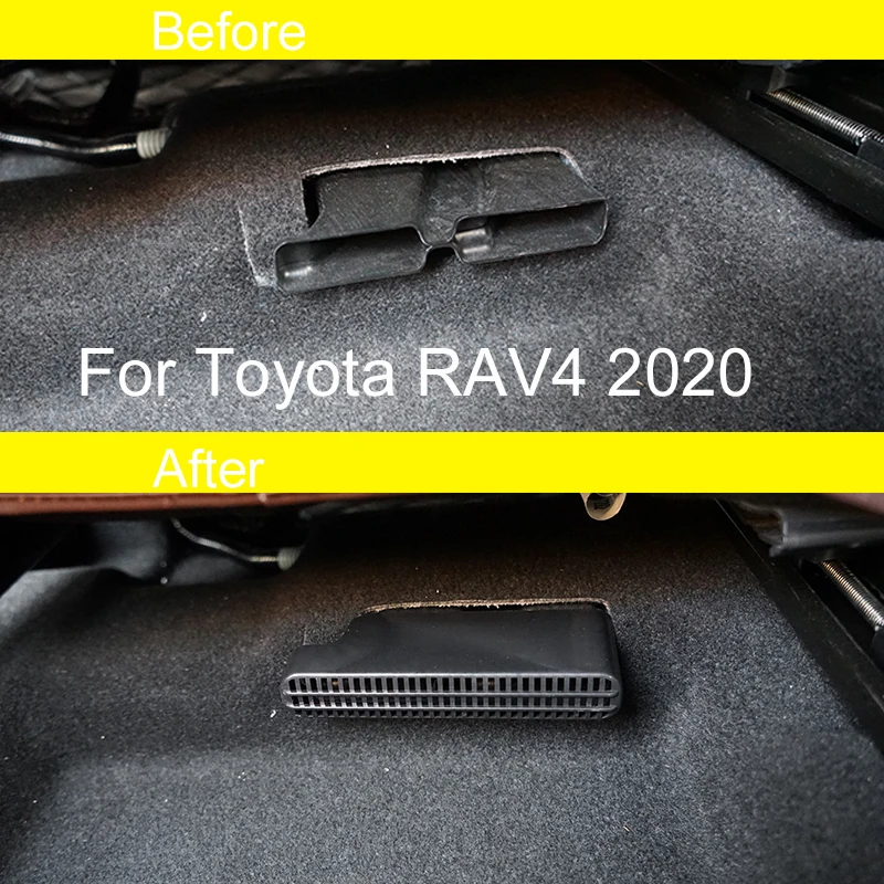 Car-styling Dust blocking protection cover for air outlet of air conditioner under ABS seat for Toyota RAV4 2020