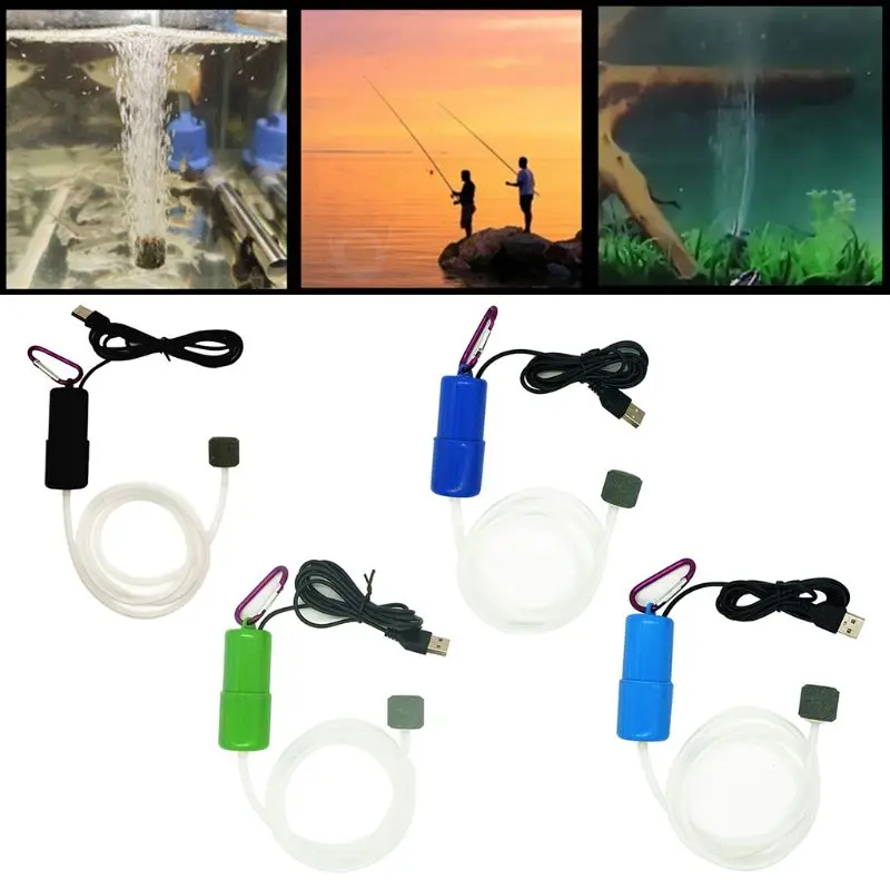 Fish Air Silent Energy Save Hydroponic Compressor Aerator with Air Stone and Silicone Tube