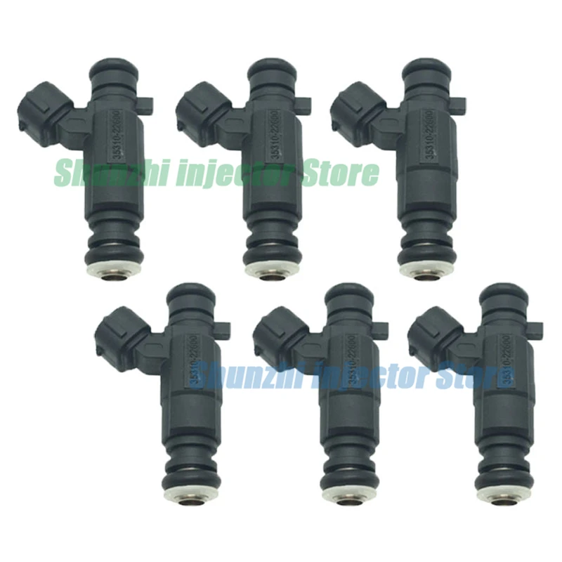 

6pcs Fuel Injector Nozzle For Hyundai Accent 1.5L 1.6L 2000-2005 OEM 35310-22600 3531022600 35310 22600