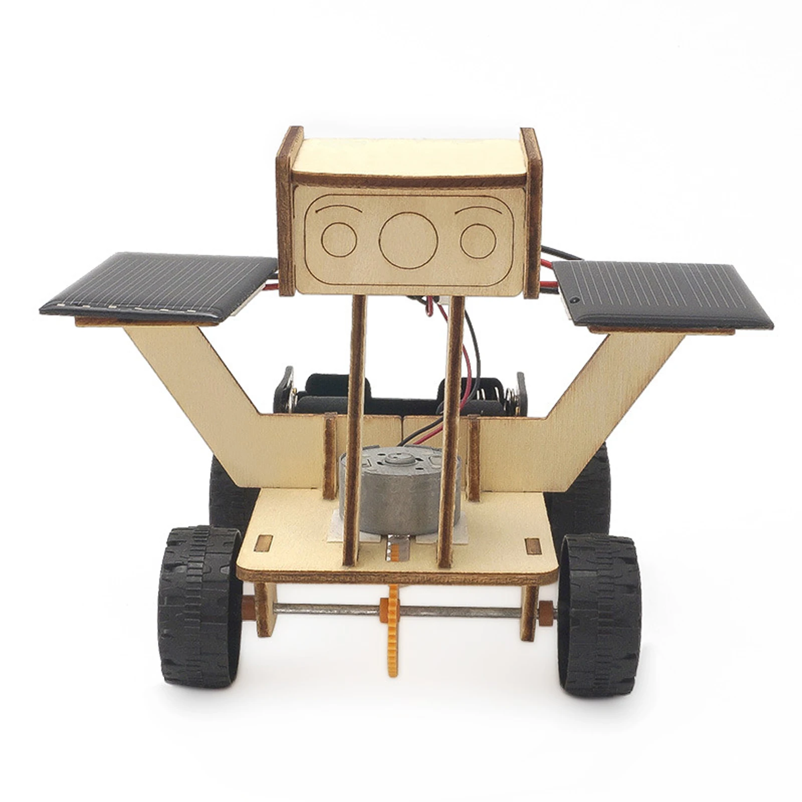 Robot Rover de energía Solar para niños, juguete de Robot de juguete con diseño de explorador lunar, modelo de experimento científico, artesanía fina, gran regalo