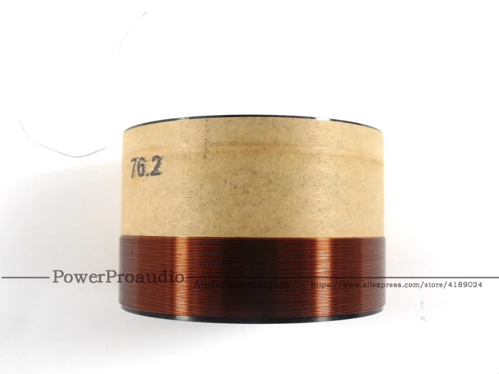 2 uds 76,2 núcleos BASV bobina de voz de graves 76,2mm Subwoofer 8OHM accesorios de altavoz DIY