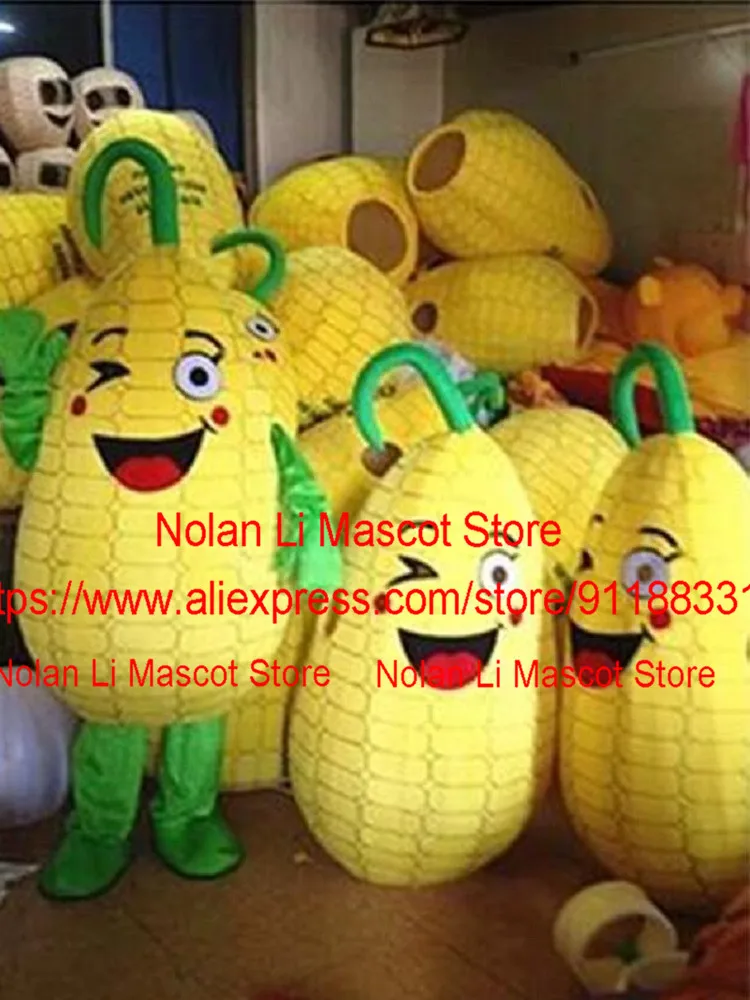 High Quality EVA Material Mature Corn Mascot Costume Food Cartoon Suit Halloween Birthday Party Role Playing Holiday Gift 559