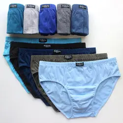 5/pcs Cotton teen briefs Men's underwear Boys' waist shorts Youth sweat-absorbent breathable bottoms