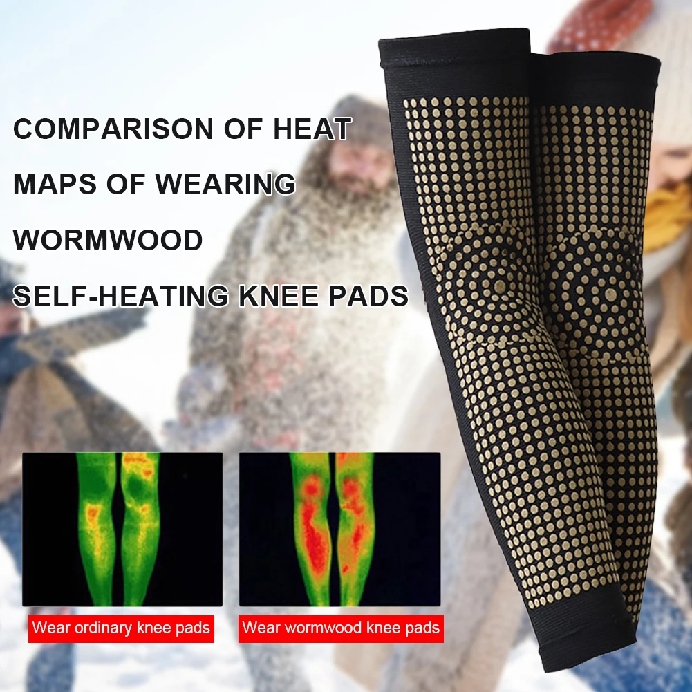 1 Pair Dot Matrix Self Heating Knee Pads Brace Sports Kneepad Tourmaline Knee Support For Arthritis Joint Pain Relief Recovery