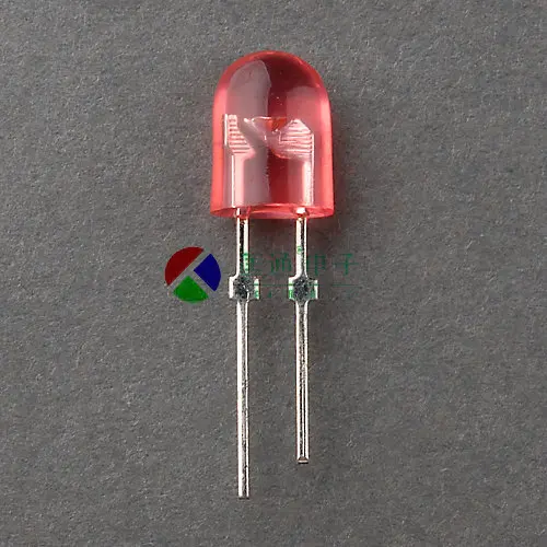 LED light emitting diode 5mm red red highlight 5mm high red ultra short foot 5mm oval red light