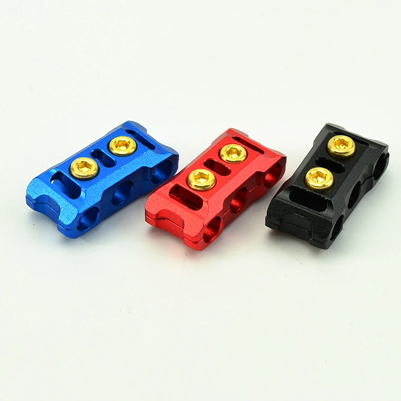 

Aluminum Alloy Line Card ESC Motor Connection Power Cable Clip 2/3 Silicone Wires Fixed Hub Buckle fr RC Model Aircraft DIY