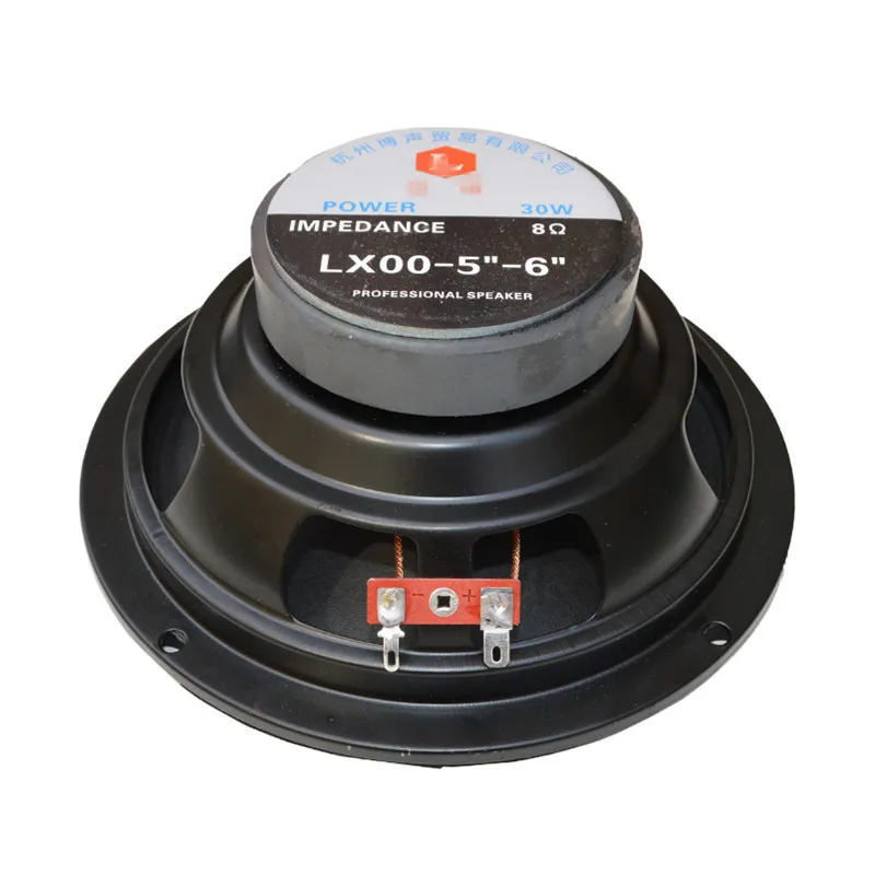 2pcs 6/6.5-inch Full-range Paper Cone Speaker 8 Ohm 30W Mid-woofer Column Outdoor Waterproof Speaker Repair Parts