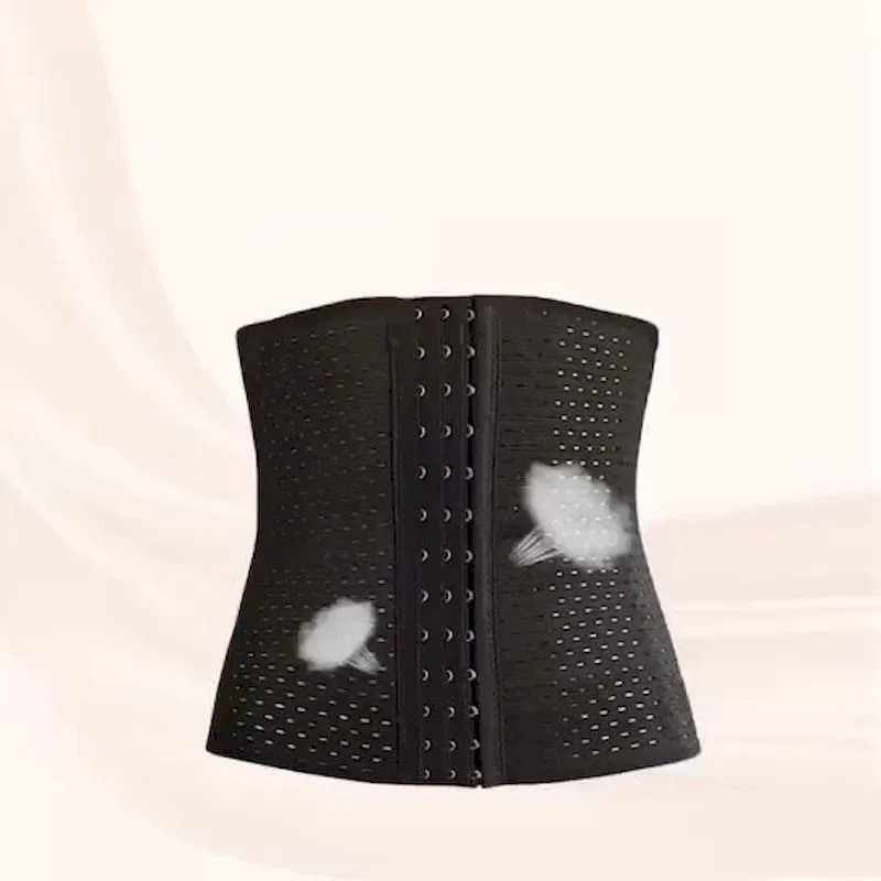 Shaping Underwear Thin Section Postpartum Belly Belt Breathable Body Waist Belt Slimming Waist Seal Bandage Corset Black Ladies