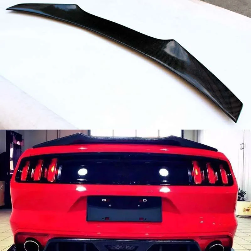 Dành Cho Xe Ford Mustang Coupe 2015 Sợi Carbon Phía Sau Thân Cây Spoiler Khởi Động Cánh