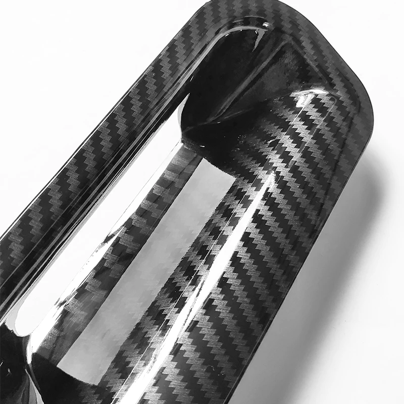 For 2012-2016 Black Carbon Fiber pattern trunk Boot door bowl cover Bezel Trim CRV 2013 2014 2015