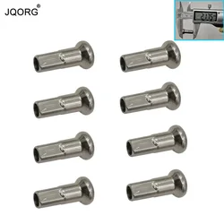 9 K 3.5 mm Spoke Use Nipples Material 304 Stainless Steel 22 mm Longer Sliver Color Hexagon Tail Motorcycle Wheel Spoke Use Nuts