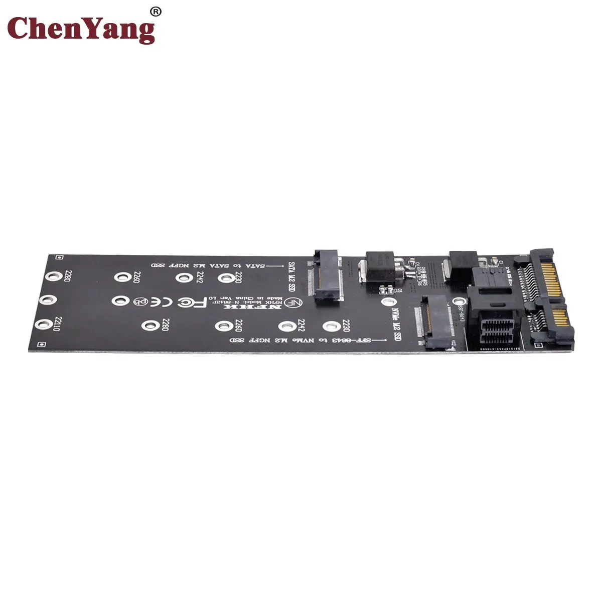 

Chenyang SFF-8643 to U2 Kit NGFF M-Key to HD Mini SAS NVME PCIe SSD SATA Adapter for Motherboard