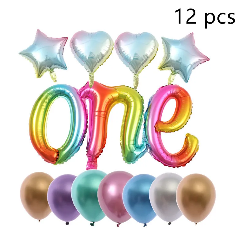 One-piece Aluminum Film Globos Cumpleaños Set Baby Birthday Party Decoration Balloons Factory Wholesale