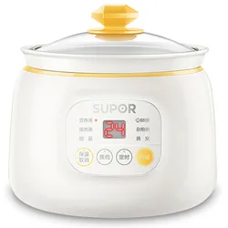 220V 1L Mini Electric Food Stewing Pot Automatic Porridge Dessert Baby Food Slow Stewer Portable Multi Cooker