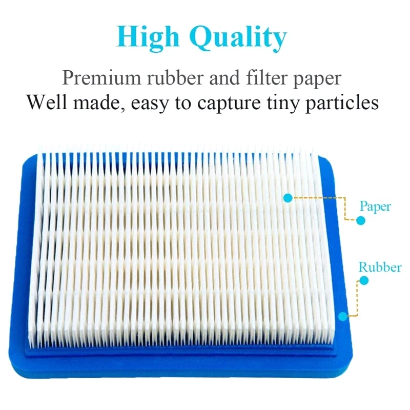 5 Pack Air Filter for Briggs and Stratton 491588S 399959 491588 Quantum Series 625 650 Mowers Parts Briggs air filter Moto Part